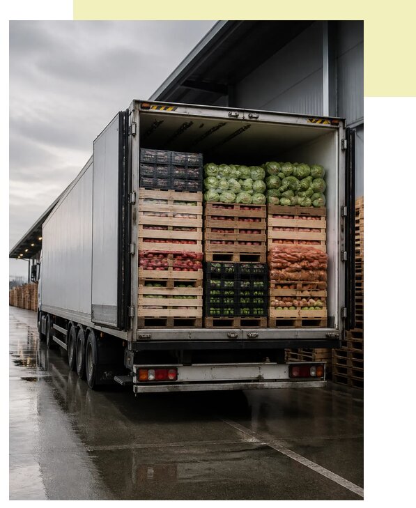 Перевозка плодоовощной продукции в Лыткарино по цене от 5122 р. | Агросервис-Лтк