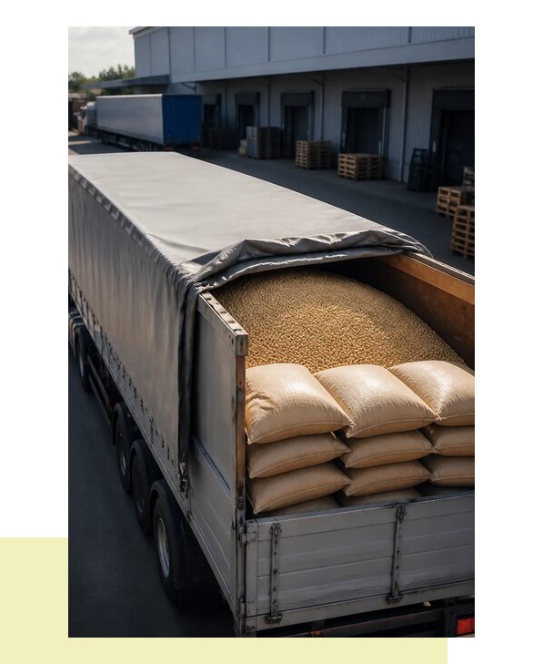 Перевозка гороха и других зерновых культур в Лыткарино